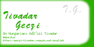 tivadar geczi business card